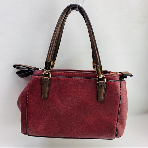Simply Noelle Handbags - Simply Noelle burgundy handbag paisley lining